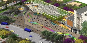 Plazoleta de la Caleñidad. Espacio público bioclimático, 21 Mega obras Alcaldía de Cali, 2009